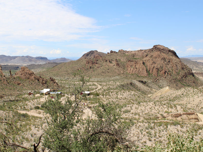 Ten Bits Ranch Chisos Mountain Chihuahuan Desert Aerial View