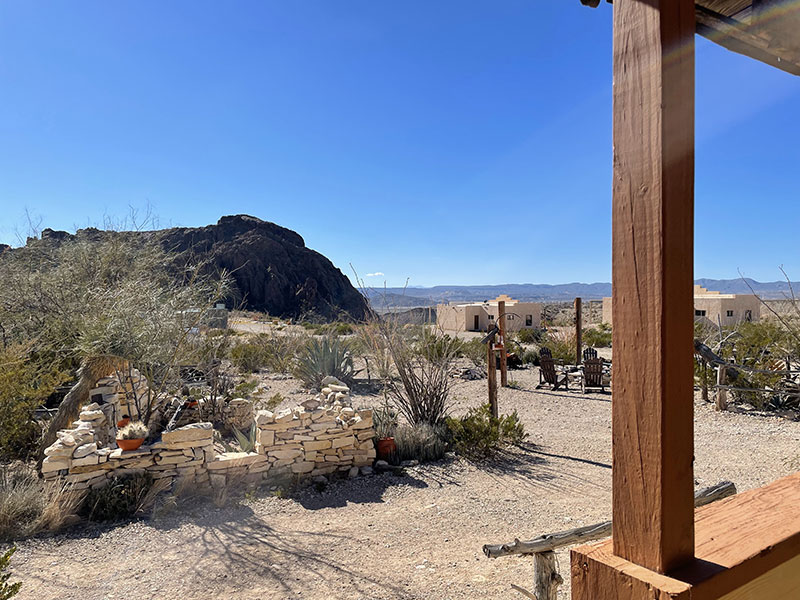 Big Bend National Park Cabins | A View from the General Store at Ten Bits Ranch