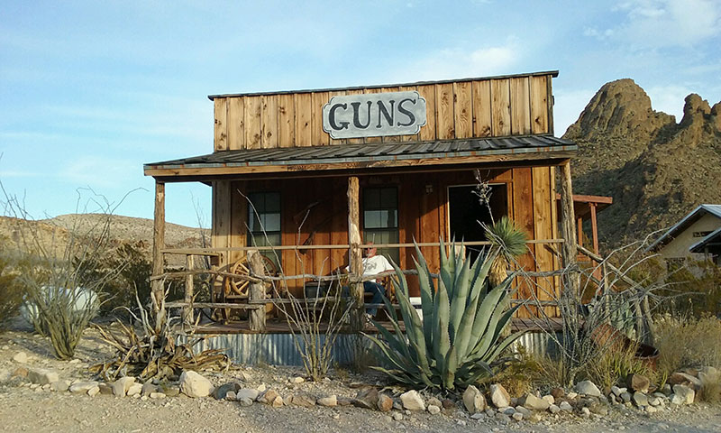 The Gun Shop at Ten Bits Ranch | Big Bend Places to Stay