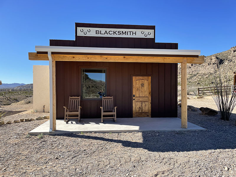 Big Bend Resorts | Blacksmith Exterior at Ten Bits Ranch