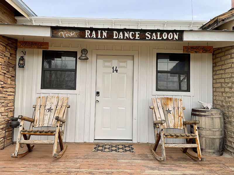 The Rain Dance Saloon Room at Ten Bits Ranch