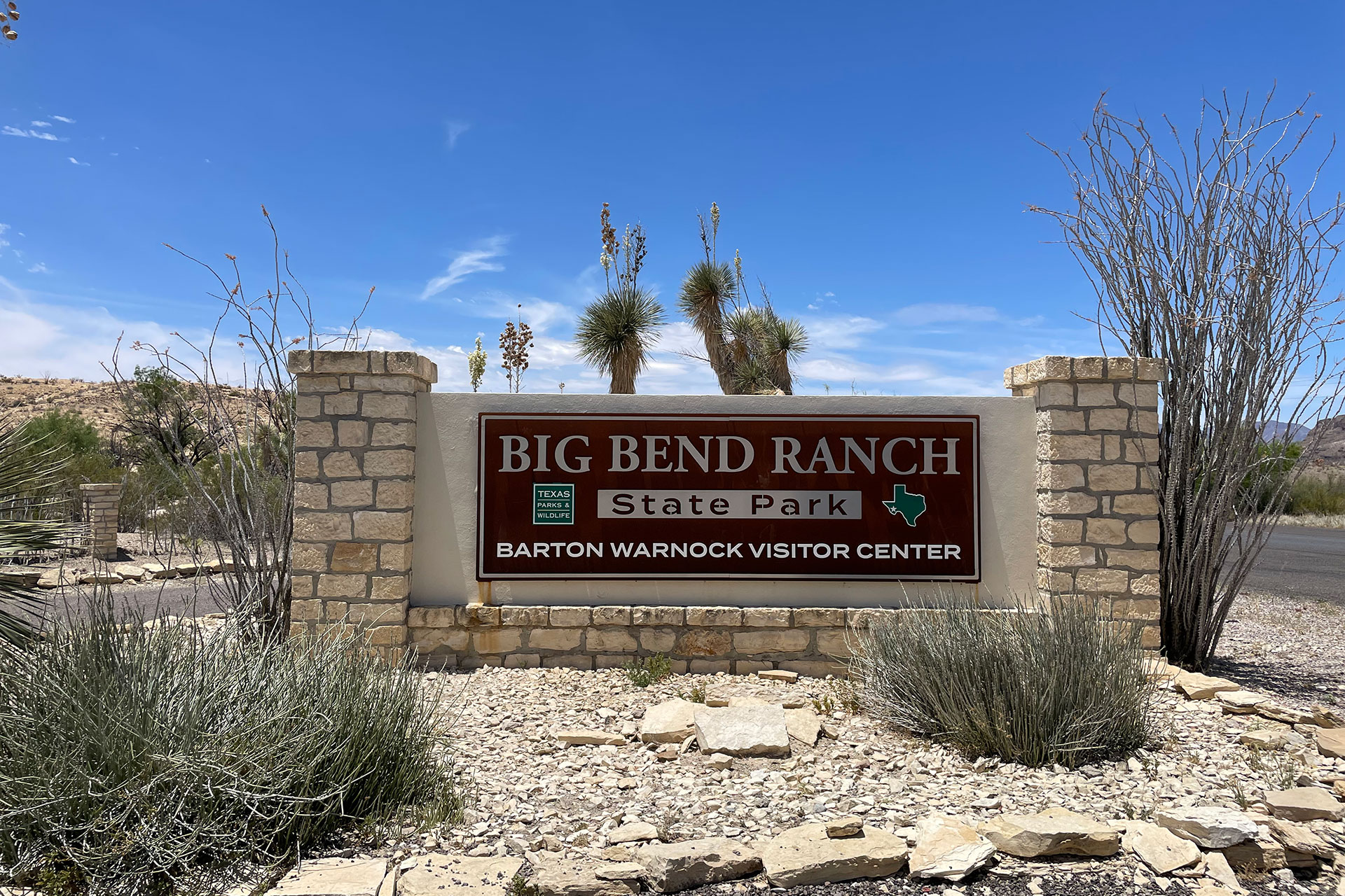 Big Bend Ranch State Park Entry Sign