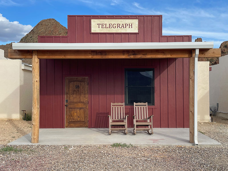 Old West Town Guest Room - The Telegraph at Ten Bits Ranch