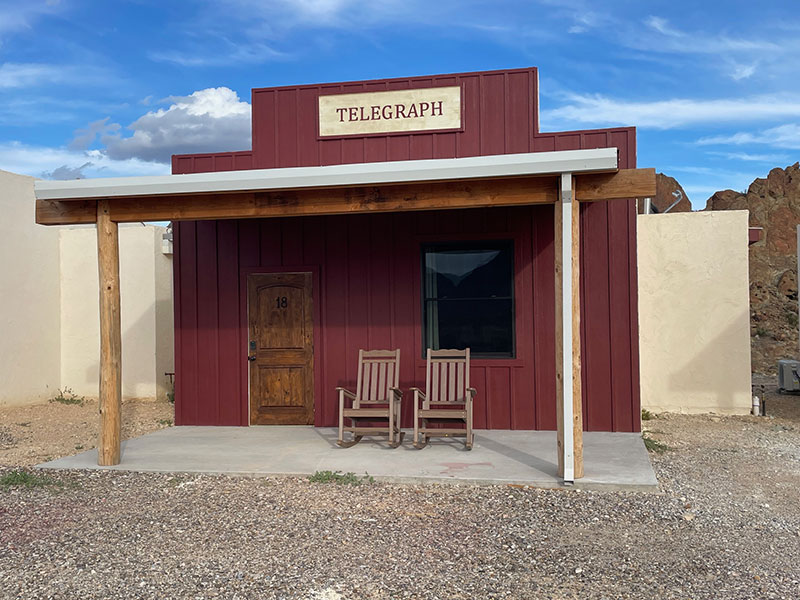 Old West Town Guest Room - The Telegraph at Ten Bits Ranch