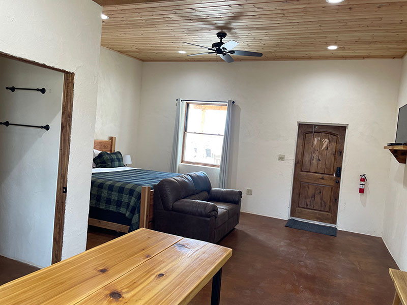 Inside the Lewis Land & Cattle Company Guest Room